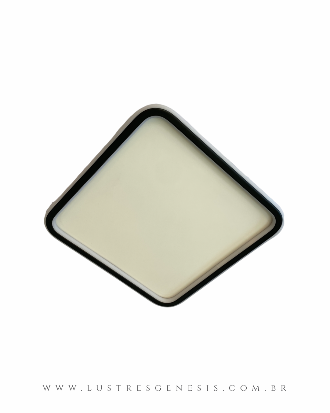 Luminária plafon moderna redonda dourada com LED integrado, ideal para quartos e salas. Lustres Genesis loja online de Lustres e Iluminação Decorativa